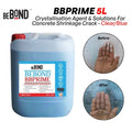 Bebond BBPrime Crystallisation Agent & Solutions For Concrete Shrinkage Crack 5L - Clear/Blue